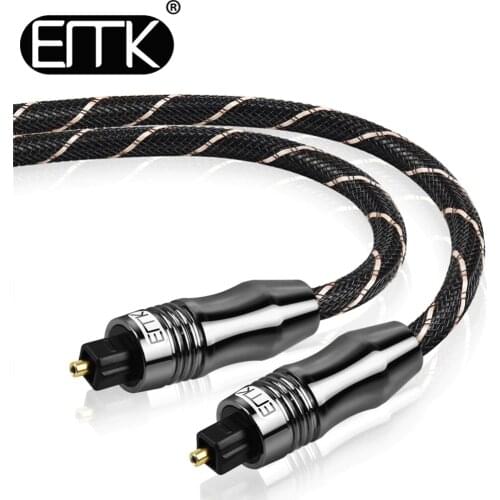 EMK S/PDIF Cord 3ft 6ft 10ft 20ft Digital Optical Fiber Optic Toslink Audio Cable