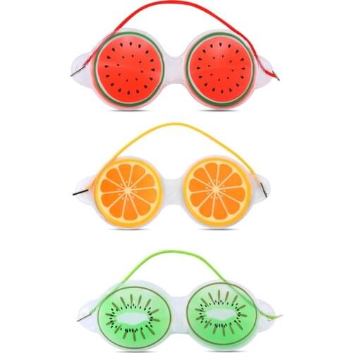 Fruit Ice Compress Eye Mask Relieve Fatigue Remove Black Eye Bags Ice Compress Eye Mask Cooling Eyes Care Relaxing Gel Eye Pad