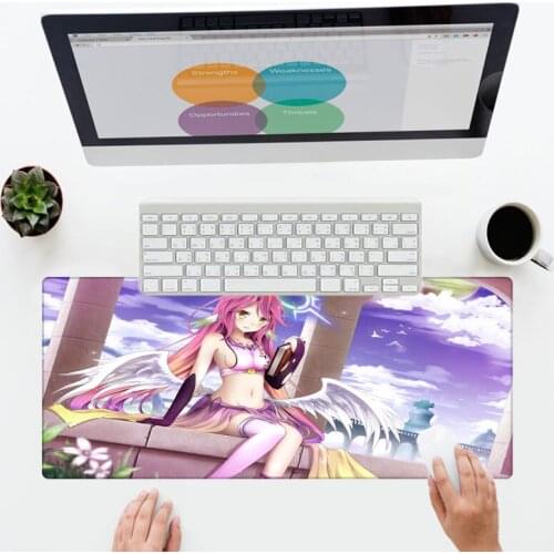 XGZ No Game No Life Anime Girls Mouse Pad Keyboard Player Rubber Desk Mat Comics Dragon Maid Comics Xl Gaming Laptop MousePad