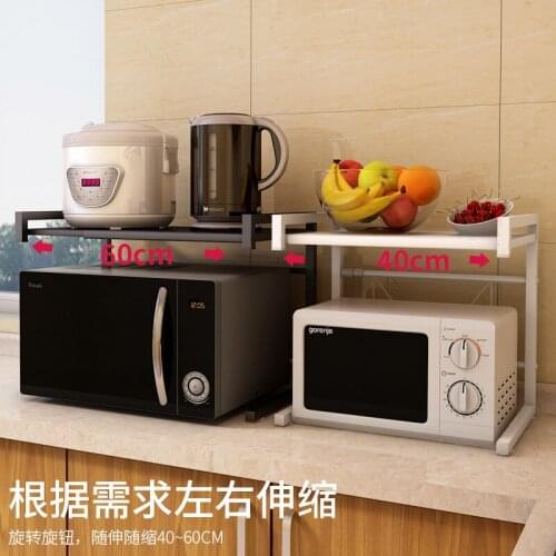 Kitchen Microwave rack Floor 2 floor provincial space oven storage table shelf multifunctional household goods