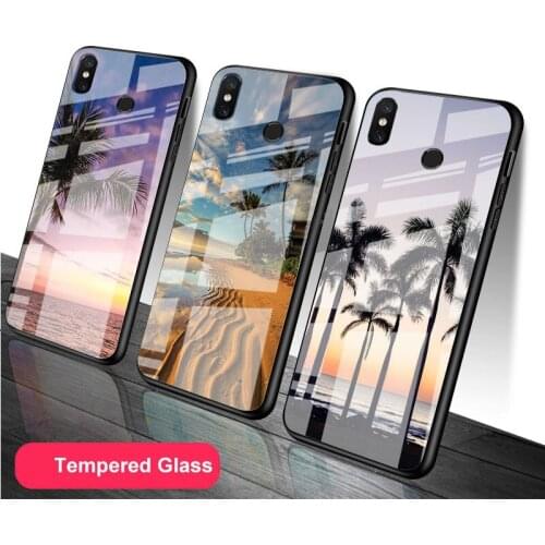 Summer Beach Sunset Sea Palm Silicone phone case For Xiaomi redmi 4 5 6 7 X A Plus Pro Note 5Pro 6 7 8 TPU soft Back Shell
