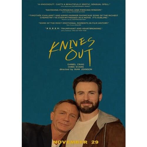 Lot style Choose Knives Out Movie Art print Silk poster Home Wall Decor