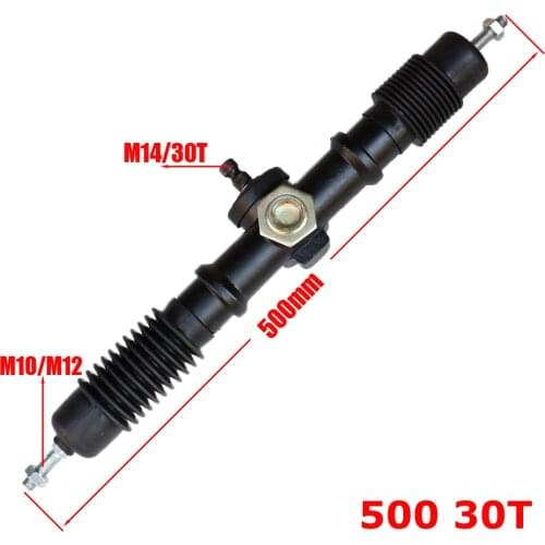 M12 1pcs 500mm Eccentric Power Steering Gear Shaft Rack Pinion Assembly For DIY China Go Kart Buggy Karting ATV UTV Bike Parts
