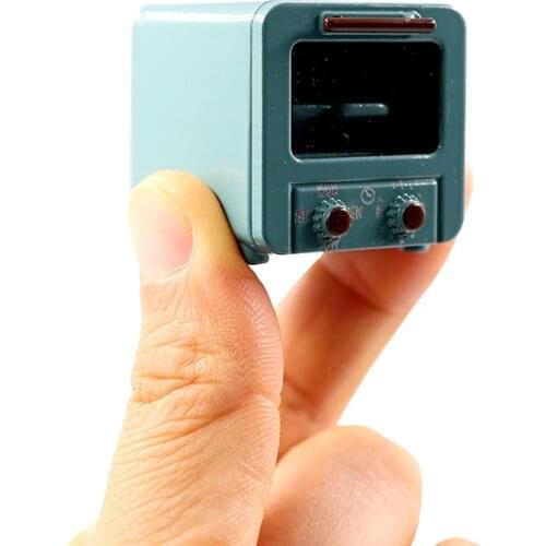 Mini Oven Playhouse Kitchen Toy Premium Alloy Cooking Game Simulation Miniature Model Play House Metal Cook Simulator Oven