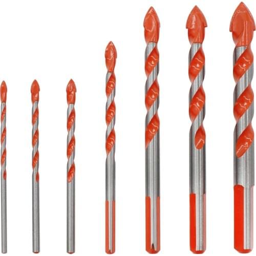 5/7Pc 4-16mm Ultimate Brill Bits Multi-Material Triangle Drill Bit Diamond Set for Tile Concrete Brick Glass Plastic Wood Stone