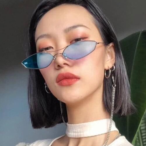 2021 New Double Beam Sunglasses Trend Personality Irregular UV400 Glasses Fashion Metal Ladies Brand Designer Sunglasses