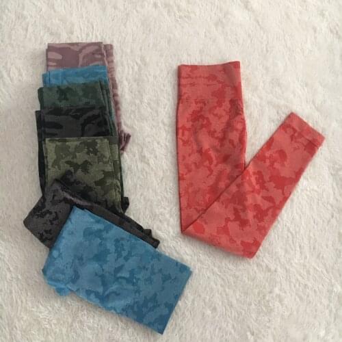 New Color Camo Seamless Leggings Women Gym Yoga Compression High Waist Sports Pants Athletic Exercise Fitness Booty Activewear