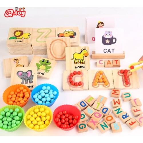 Educational Puzzle Colorful Pearl Toy Baby Learning Chopsticks Training Focus English Learning Parent Child Interactive Toys