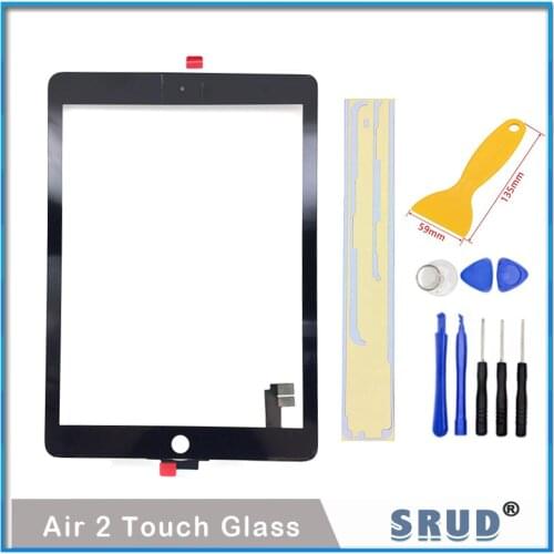 1Pcs New Upgraded For iPad Air 2 2nd Gen A1566 A1567 9.7" Touch Screen Digitizer Outer Panel Front Glass Sensor Replacement