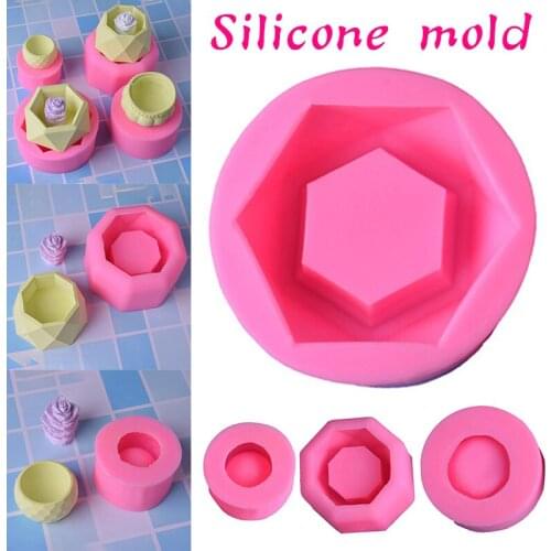 DIY Silicone Flower Pot Mold for Making Succulent Plants Pot Mould for Making Cake Chocolate Biscuit Kitchen DIY Molds Decor M56