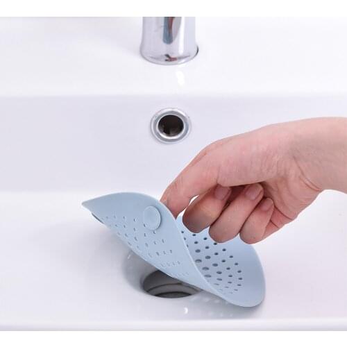 Bathroom Sewer Hair Kitchen Sink Drain Shower Drain Hole Filter Kitchen Sink Residue Filter Anti Clogging Silicone Floor Drain