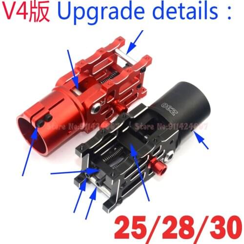 Enhanced Version Z25/Z28/Z30 V4 Updated CNC Aluminum Folding Arm Tube Joint for Dia 25/28/30mm RC Quadcopter Multirotor DRONE