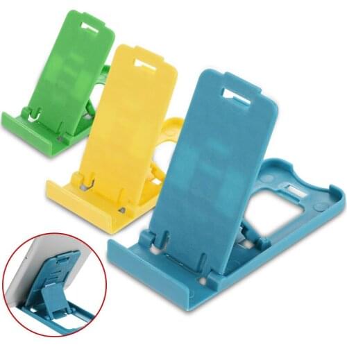 1000pcs Universal Plastic Smart Phone Holder Mount Stand Base for Smartphone Candy Color Phone Bracket Holder for All Phone