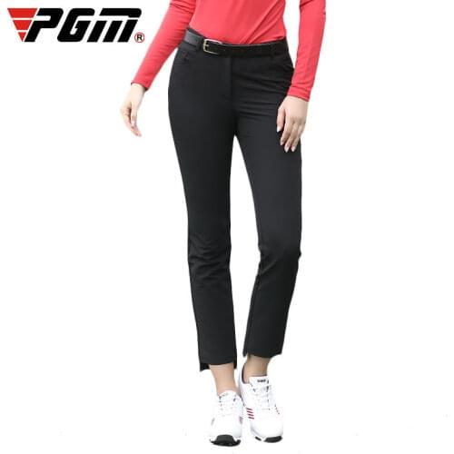 PGM Golf Womens Pants Autumn Sports Pants Comfortable Slim Thin Pants Womens Golf Clothing Cropped Trousers KUZ094