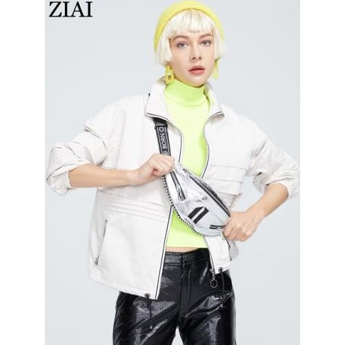 ZIAI 2021 New Womens Spring Autumn Jacket Short fashion casual Coat women outwear Thin womens jackets Fashion brand ZS-8766