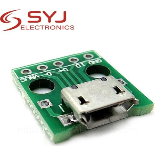 10pcs/lot USB to DIP Adapter 5pin female connector B type pcb converter pinboard 2.54 In Stock