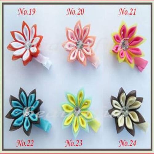 100 BLESSING Good Latest Vogue Various Style 2.25 - 2.75" D- Flower Clip