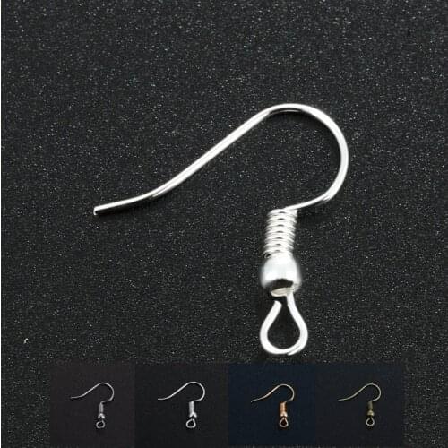 100pcs/lot Diy jewelry Alloy Earring Hooks Earrings Jewelry Making Base Supplies for Handmade Jewelry Finding Accessories