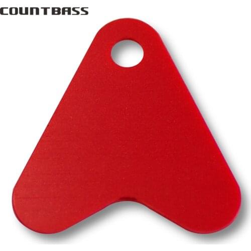 50pcs Red Vinyl Lure Flipers, Kickers, DIY Spoon Lure Spinner Fishing Bait Component Tackle Crafts