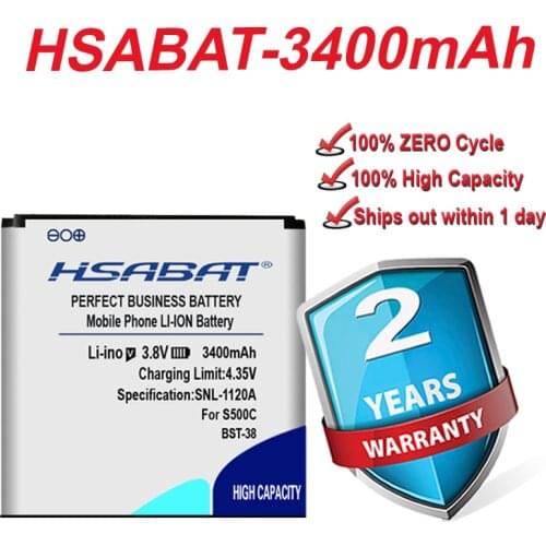 HSABAT 3300mAh BST-38 / BST 38 Battery for Sony Ericsson Xperia W980/Z770i/C510/C902/C905/K770/K858//K850/R300i