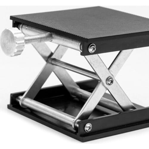 Aluminum Lifter Router Plate Table Woodworking Machinery Engraving Laboratory Lifting Stand Manual Lift Platform Carpentry Tools