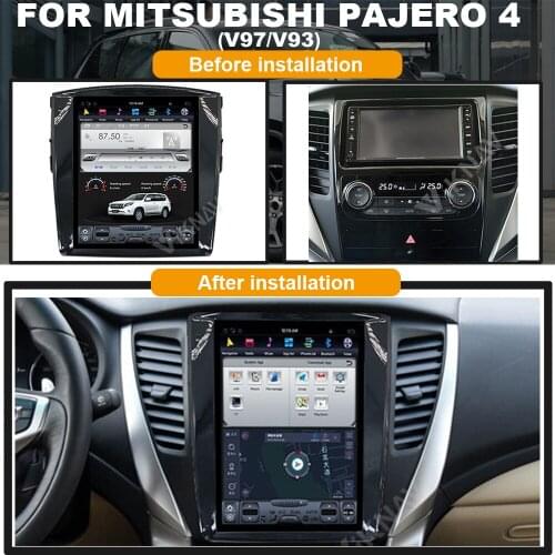 Car GPS Radio GPS navigation multimedia player for-Mitsubishi Pajero 4 V97/V93 Support Premi Raffles amplifier