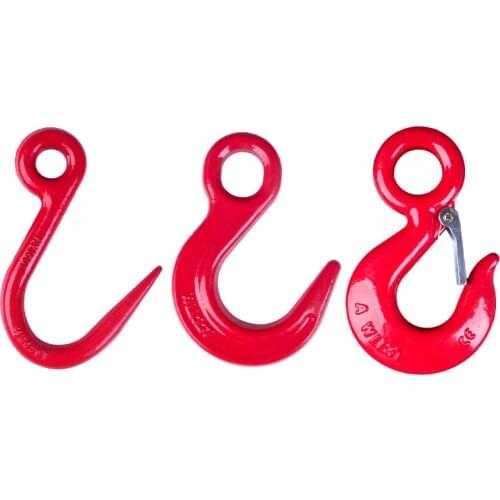 Large opening lifting hooks hanger high strength crane swing hook G80 alloy steel forging hook 1-7 Tons weight