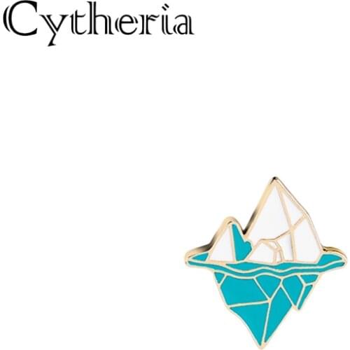 Iceberg pins submerged reef Brooches Heavenly Suspension palace pin lapel badge creative metal broches