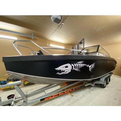 FD206 Hot Sale Fish Bone Stickers For Boat Body Decal Styling Engine Hood Decor Cruise Sticker Mural Vinyl Covers Autosticker