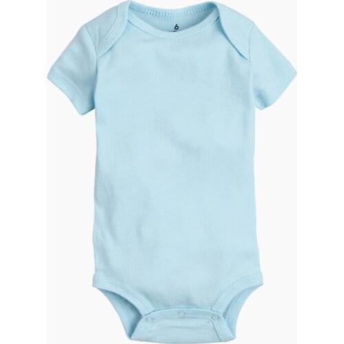 Cotton Baby Rompers Summer Baby Boy Clothes Solid Newborn Clothing Short Sleeve Baby Girl Clothing Roupas Bebe Infant Jumpsuits