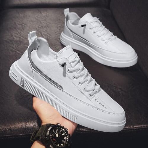 Men Casual Shoes 2021 Autumn New Fashion Flat Breathable Sneakers Lightweight Male Tennis Sneaker White Business Travel Footwear