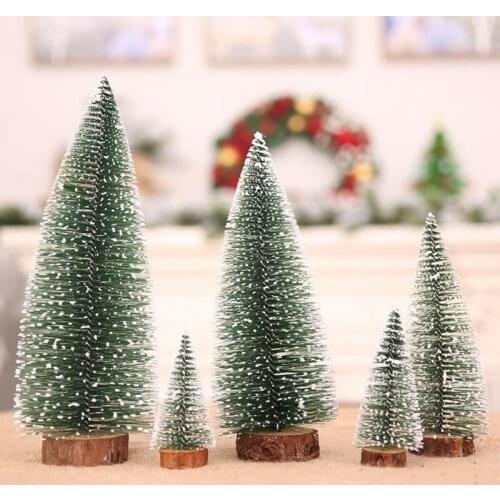 Christmas Tree Small Pine Tree Mini Trees Placed In The Desktop Home Decor Happy New Year Christmas Decoration Kids Gifts