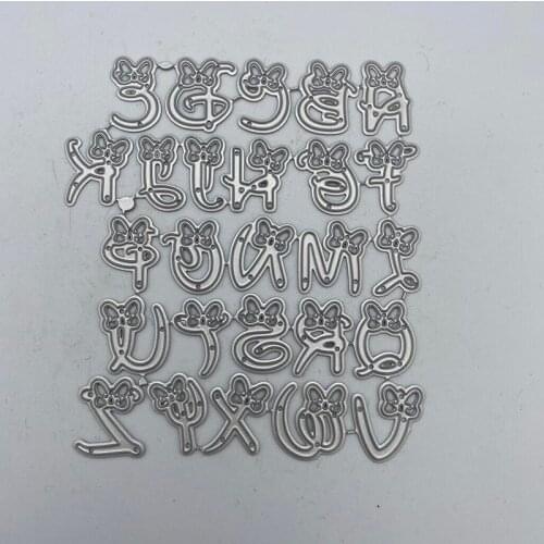 Metal Cutting Dies Letter All Capital Letters Stencil for DIY Scrapbooking Album Embossing Paper Cards Deco Crafts Die Cuts