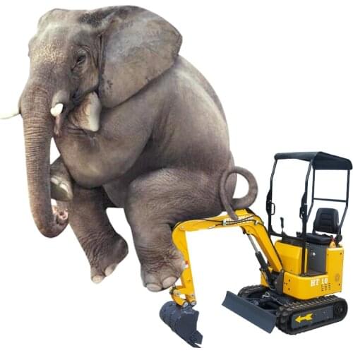 Mini Excavator 1ton micro Small Digger with Rubber Track for sale garden construction