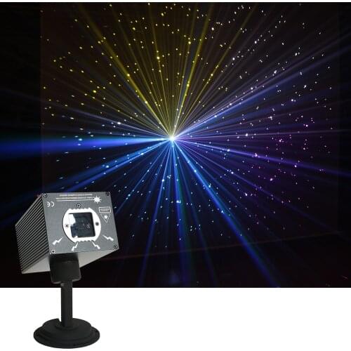 Sharelife Mini 500mw DJ RGB Meteor Storm Laser Projector Light DMX DJ Home Party Show Gig Stage Lighting Twinkling Star Effect