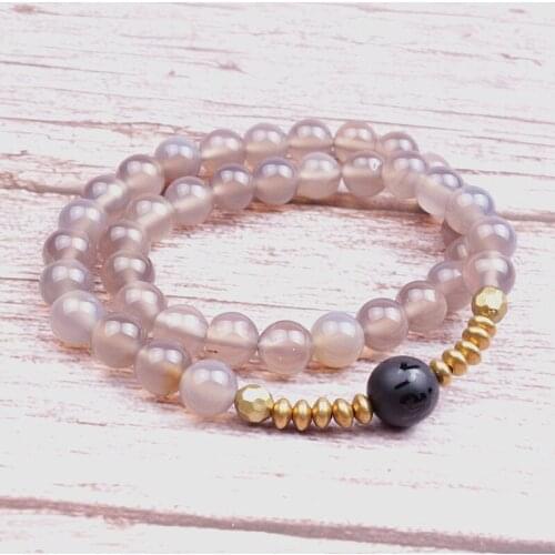 Handmade Multilayer Stretch Natural stone Bracelet Women Spiritual Bracelets