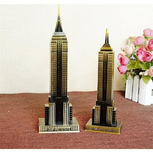 Empire State Building Model Home Decoration Crafts World Famous Architectural Vintage Home Decor Collections Creative Gift