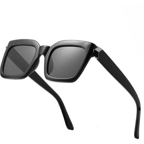 Men Women Gradient Eyewear Black Grey Square Sun Glasses 2020 NEW Fashion Brand Unisex Retro Sunglasses for Male/Female UV400