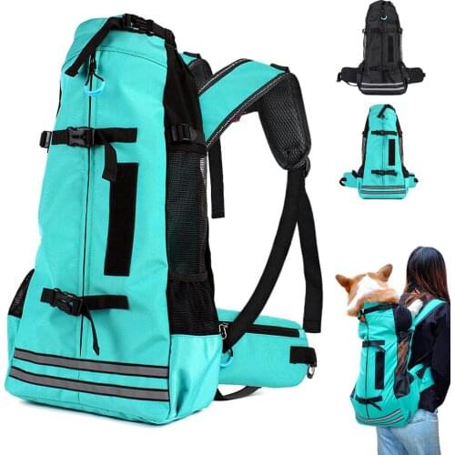 Outdoor Pet Dog Carrier Bag for Small Medium Dogs Corgi Bulldog Backpack Reflective Dog Travel Bags Pets Products