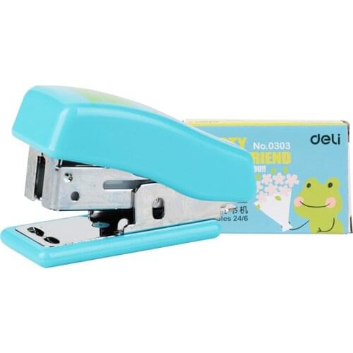 10Pcs Mini Stapler Plastic Stationery Set Kawaii Stapler Paper stationery and office Mini Binder Stationary Set