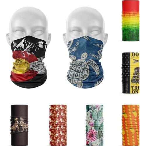 Novelty 3D Headband Women Soft Scarf Microfiber Seamless Tubular Hijab Neck Tube Sports Headscarf Face Mask Motorcycle Bandana