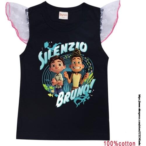 New Summer Kids Cute Cartoon T Shirts Boys Girls Luca Print Tshirts Children Anime T-shirts Short Sleeve Tops Clothes Toddler