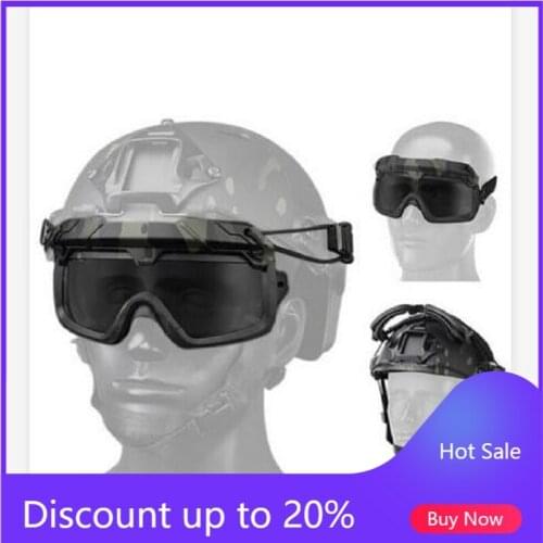 Hunting Airsoft Split Goggle Mask Safety Goggles Lens For Tactical helmet