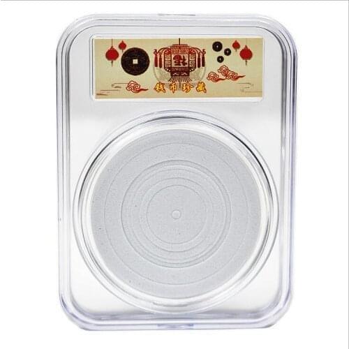 Wholesale 500pcs Case Display Coin Capsule Anti Scratch Transparent Gaine Dustproof Container Protective Storage Box Organizer