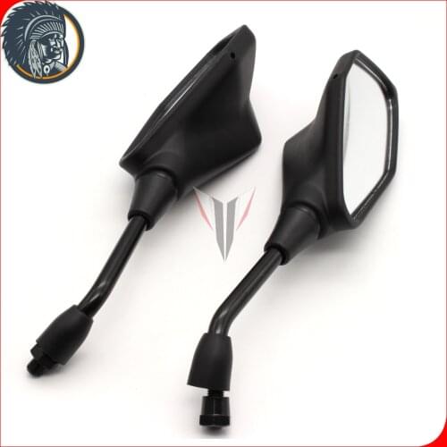 Pair 10mm Motorcycle Black Rear View MirrorsMotorcycle Rear View Mirror Rearview Mirrors For Kawasaki Z900 2017