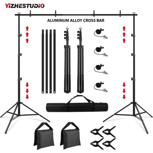 Photography Studio Backdrops Stand Portable Background Support kit for Photo Studio Muslin Backdrops Canvas with Carrying Bag