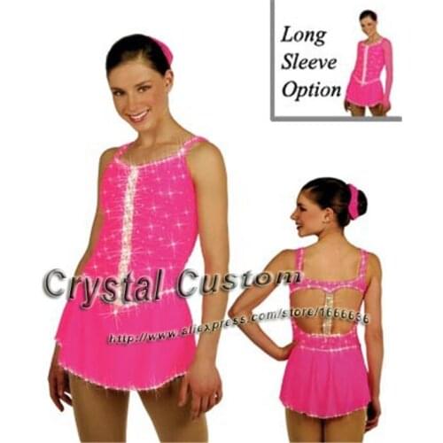 Professional Customized Ice Skating Dresses For Girls With Spandex Graceful New Brand Ice Skating Competition Dress DR2622