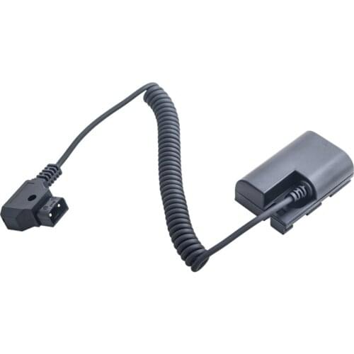 D-Tap To Lp-E6 Dummy Battery Adapter Power Coiled Cable For Smallhd 501/502 702 Monitor