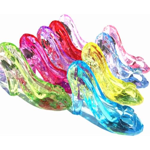 Imitation Fashion Baby Doll Shoes Fairy Tale Crystal Shoes High Heels Sandals Dolls Party Wedding Home Decoration 11cm