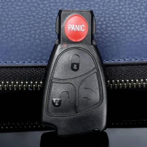Yetaha 3+1 Panic Buttons Car Replacement Smart Key Remote Keyless Entry Fob Case Shell For Mercedes Benz E C R CL GL SL CLK SLK